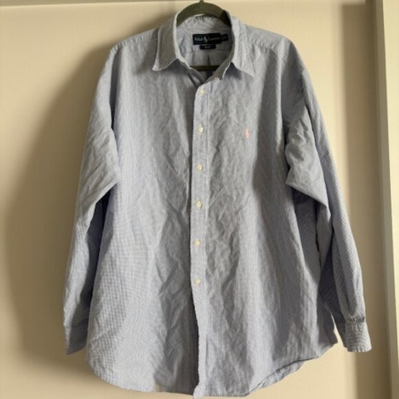 Ralph Lauren BLAKE blue button-down XL - Picture 1 of 4